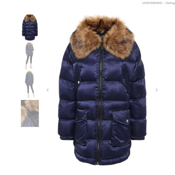LOVE MOSCHINO | Faux Fur-trimmed Quilted Coat - Picture 1 of 1